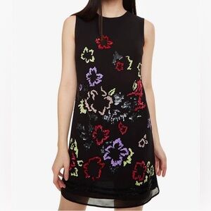 Desigual Embroidered Sequin Emma Dress in Black Size US 2